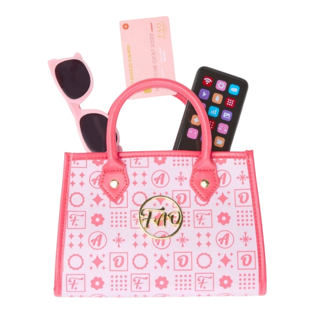 FAO Schwarz Kids Purse Playset – 4pc Bag & Accessories – Pretend Play